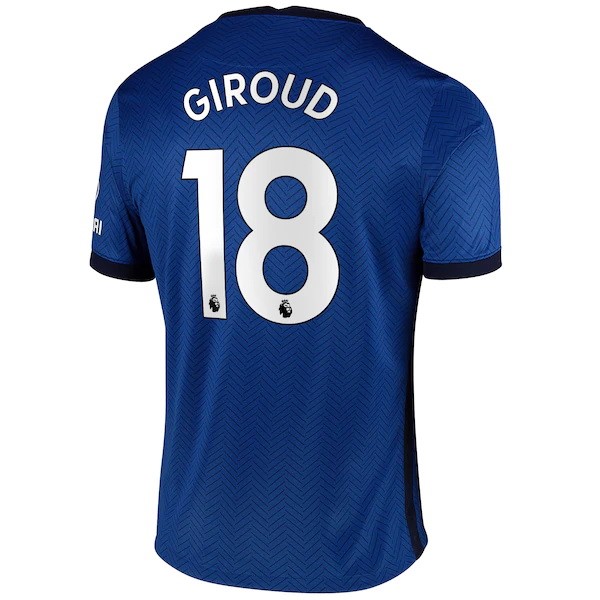 Camiseta Chelsea NO.18 Giroud Replica Primera Ropa 2020/21 Azul